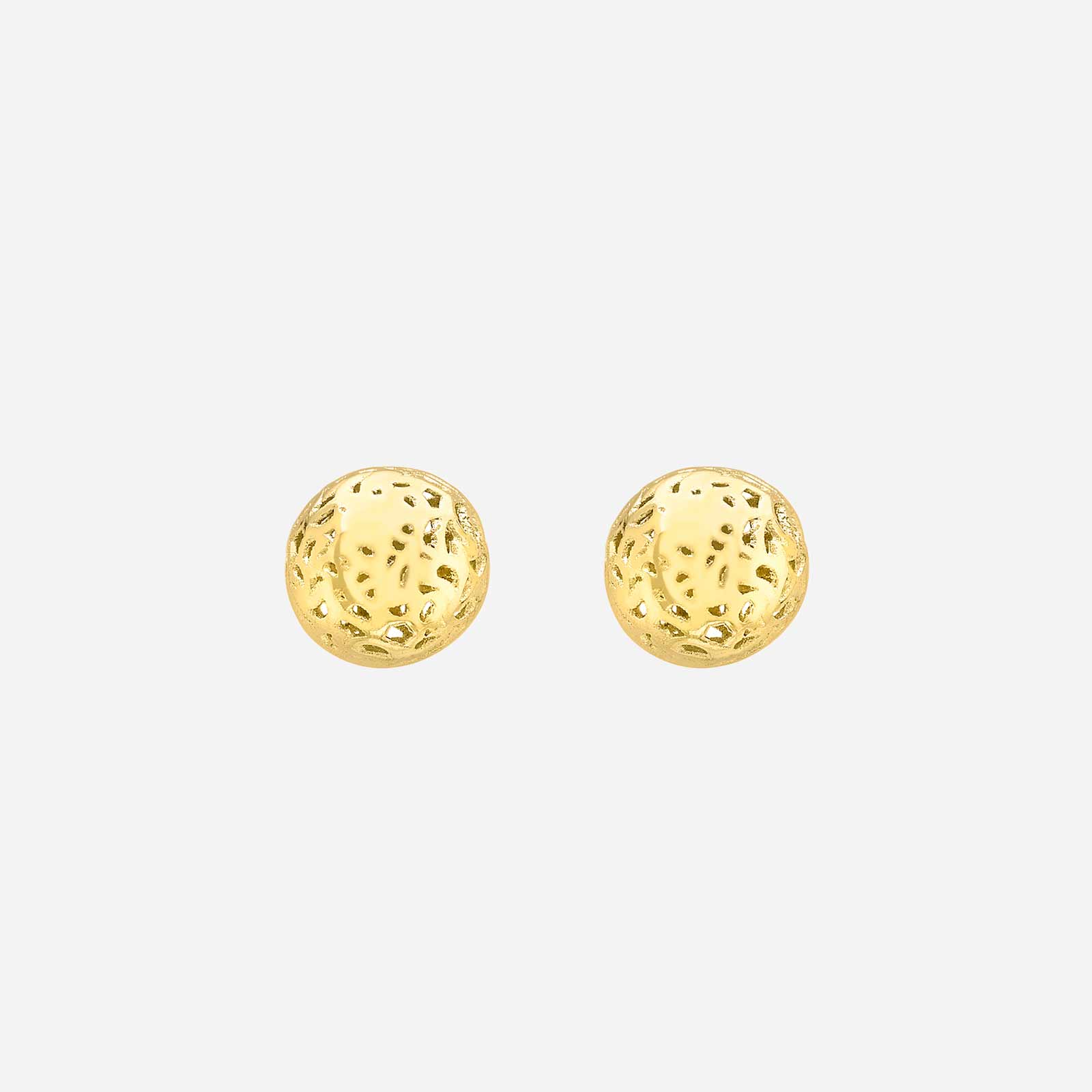Örhängen 9k guld - Dome 7 mm