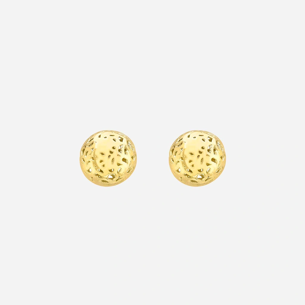 Örhängen 9k guld - Dome 7 mm