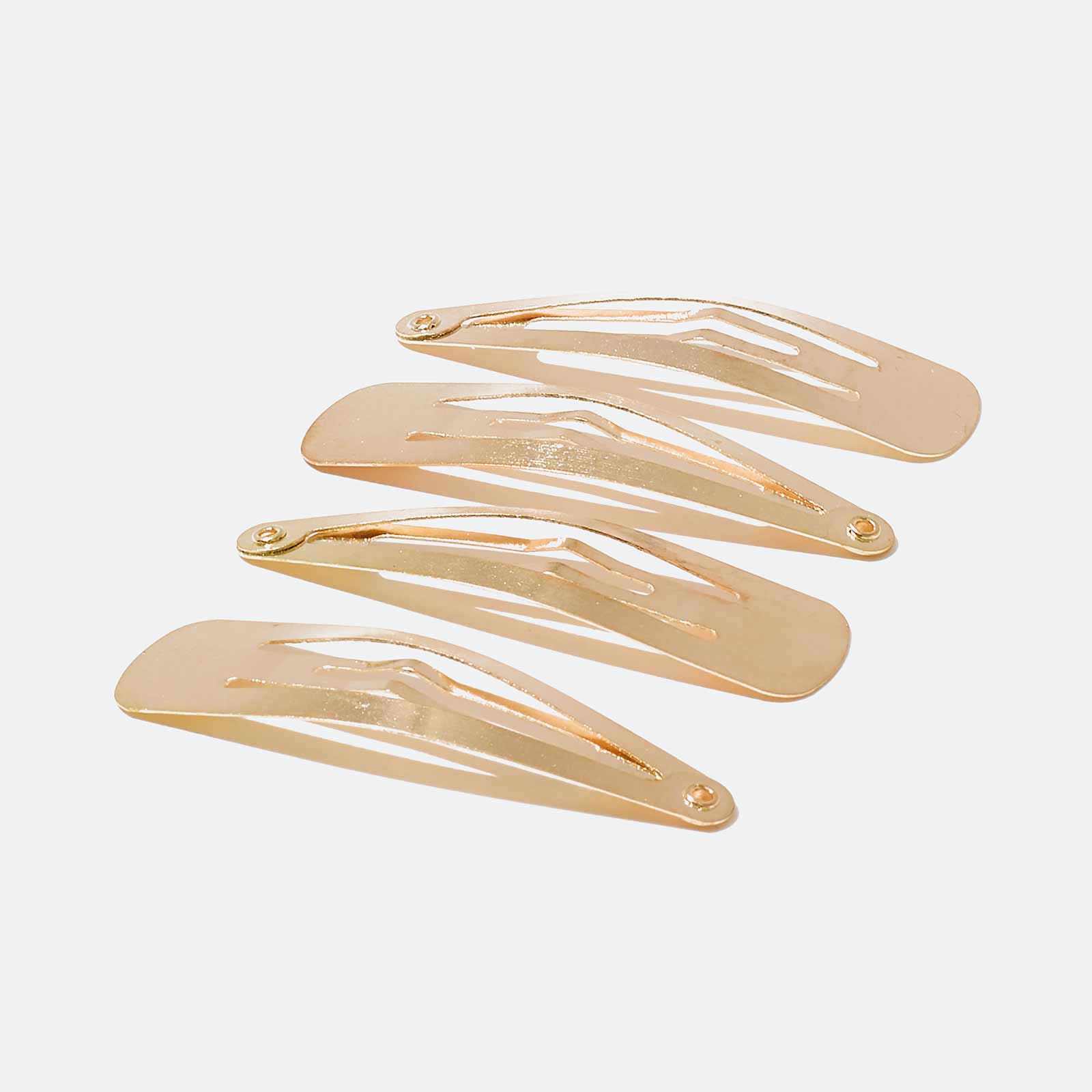 Guldfärgade hårspännen - 4-pack, 4,5cm