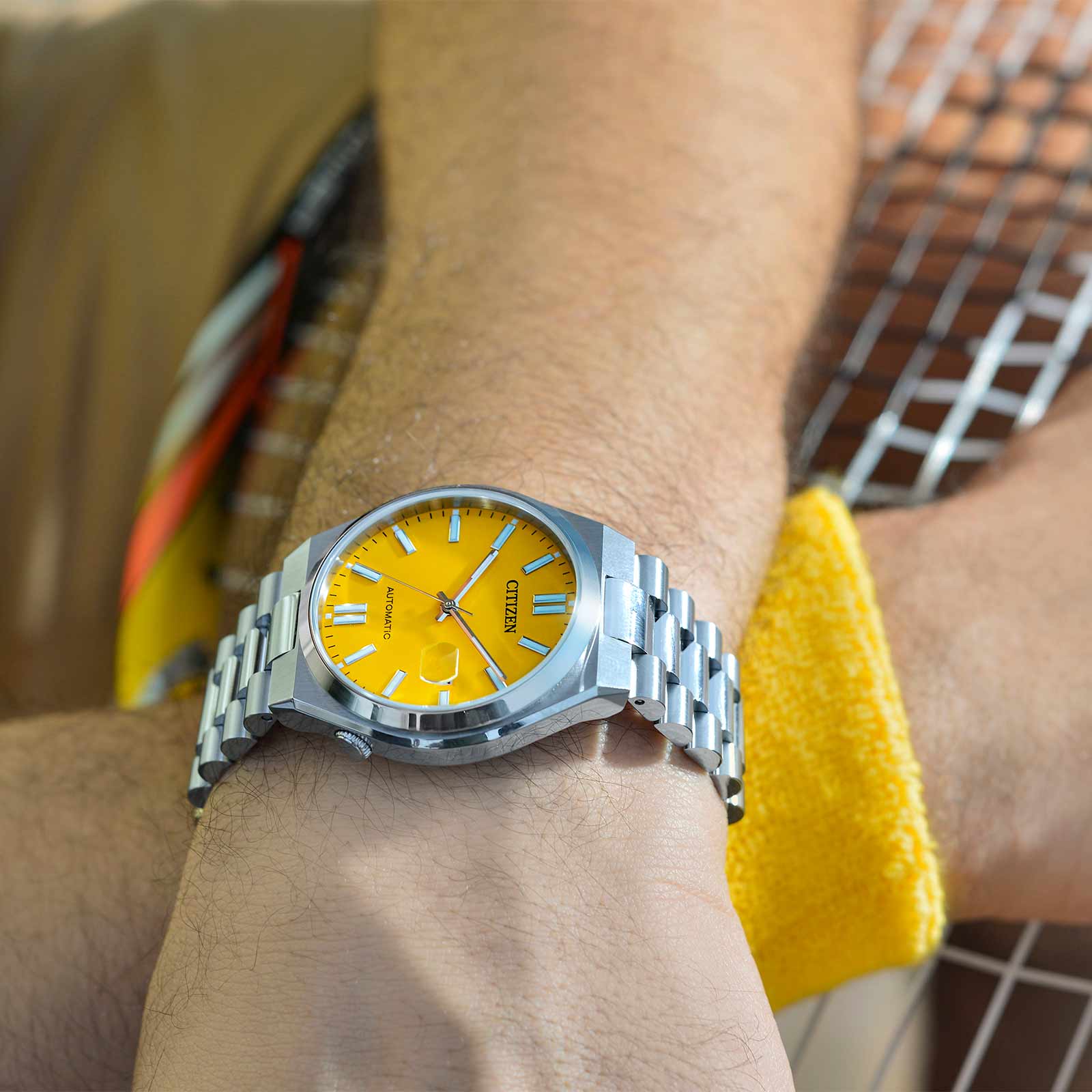 Citizen Tsuyosa automatisk herr - stål/gul NJ0150-81Z