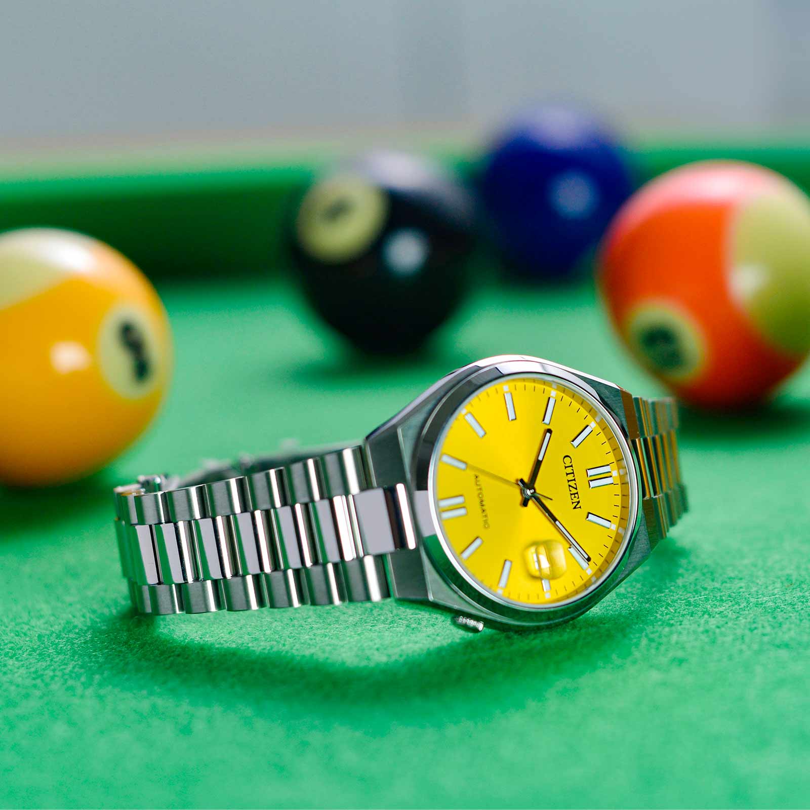 Citizen Tsuyosa automatisk herr - stål/gul NJ0150-81Z