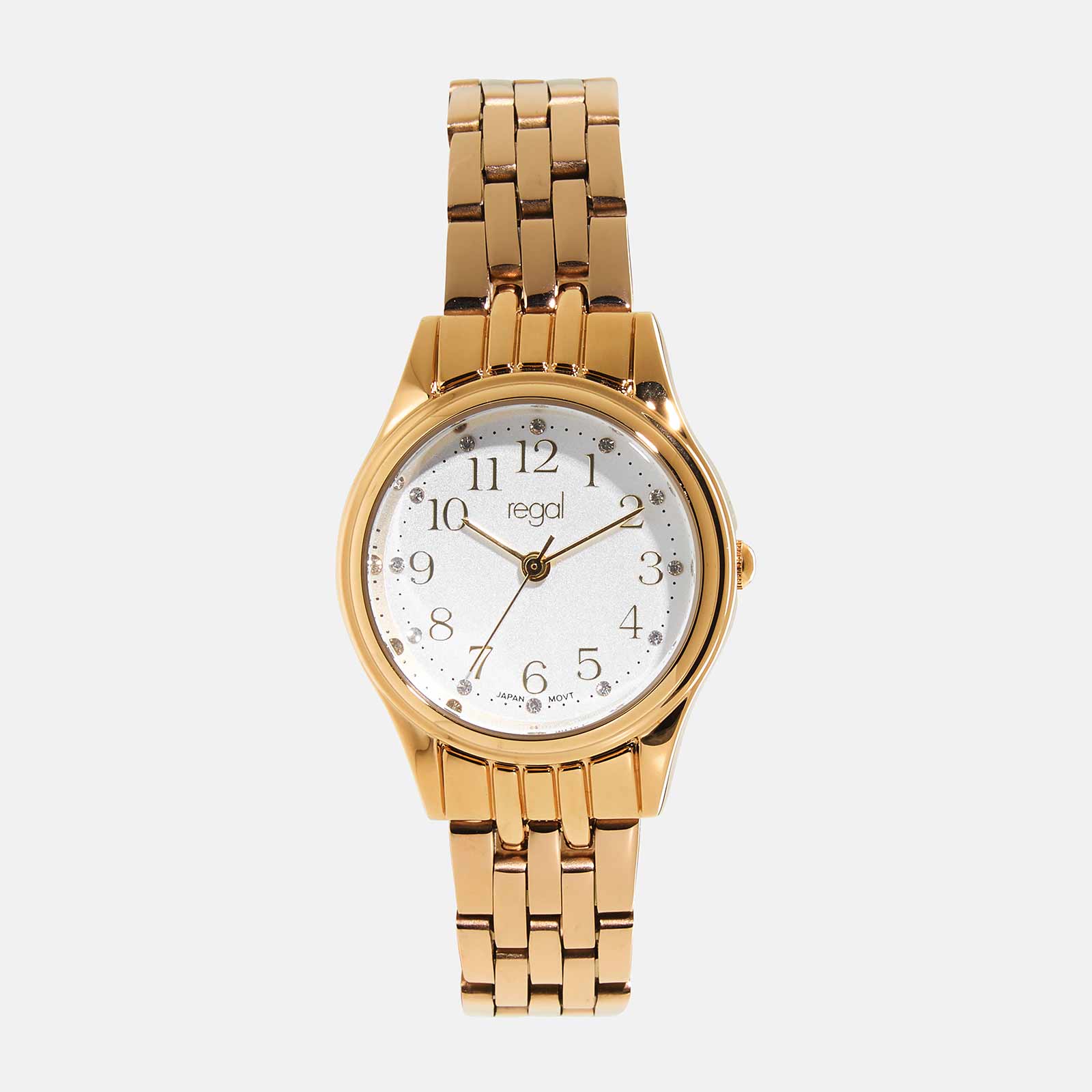 Regal damklocka - guld/vit, 28mm