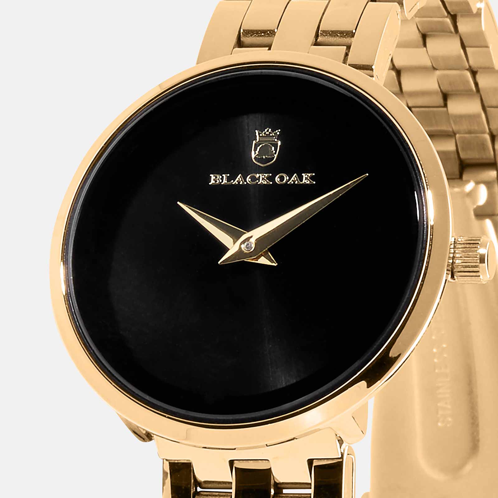 Black Oak Willow damklocka - guld/svart, 30mm