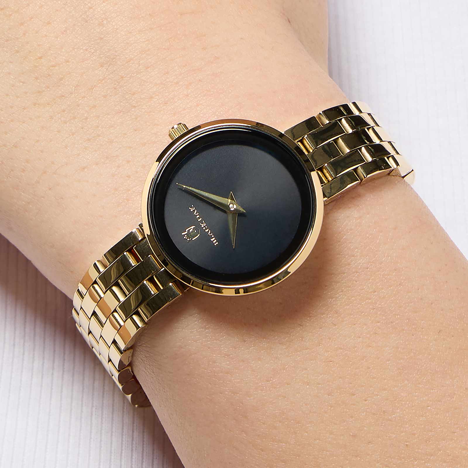 Black Oak Willow damklocka - guld/svart, 30mm