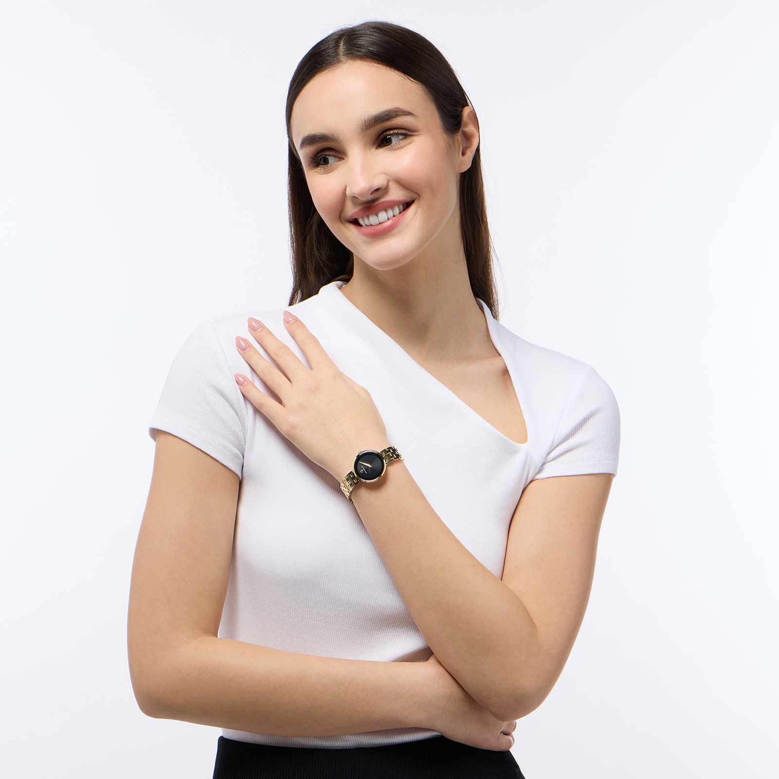 Black Oak Willow damklocka - guld/svart, 30mm