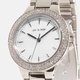 Ivy n Rox Peony damklocka - silver/vit, 33 mm