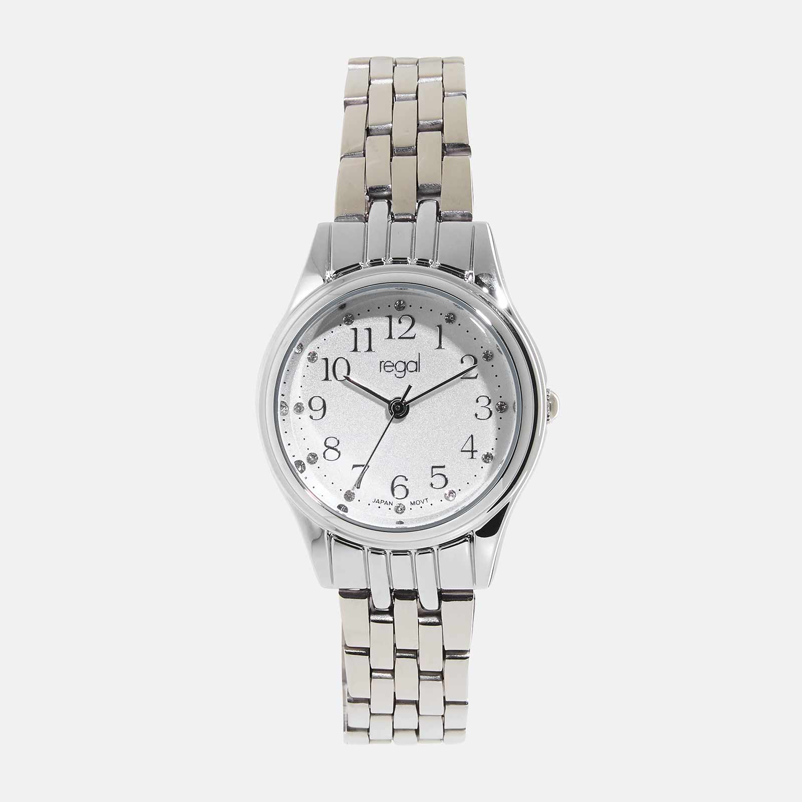 Regal damklocka - silver/vit, 28mm