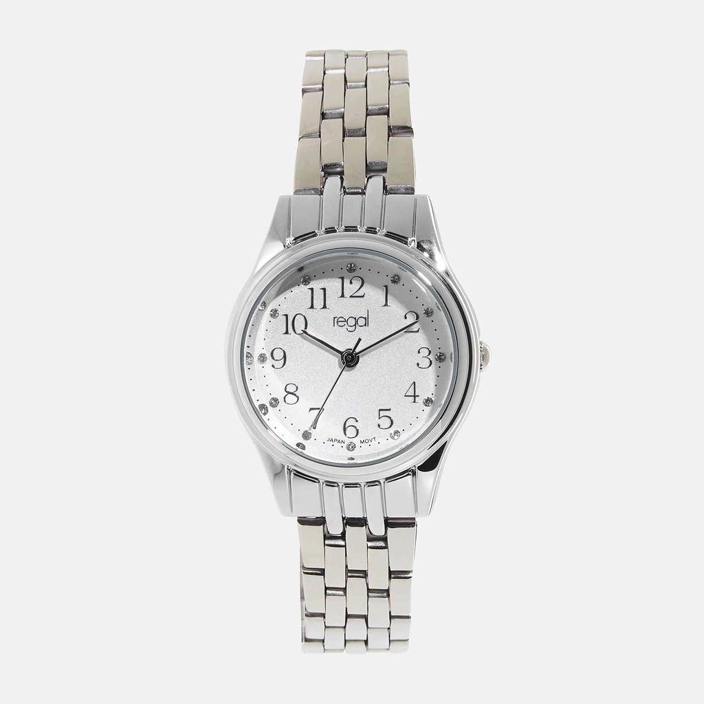 Regal damklocka - silver/vit, 28mm