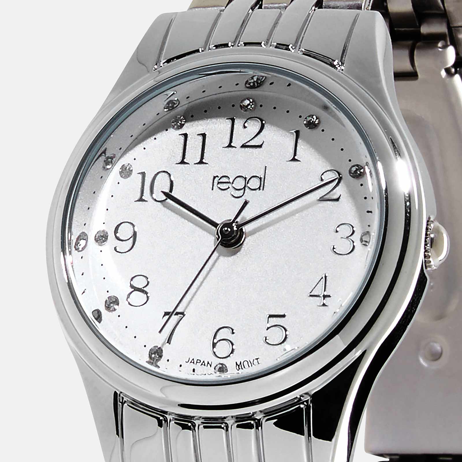 Regal damklocka - silver/vit, 28mm