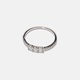 Ring i äkta silver - tre stenar, 17,5 mm