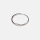 Ring i äkta silver - V-formad, 17,5 mm