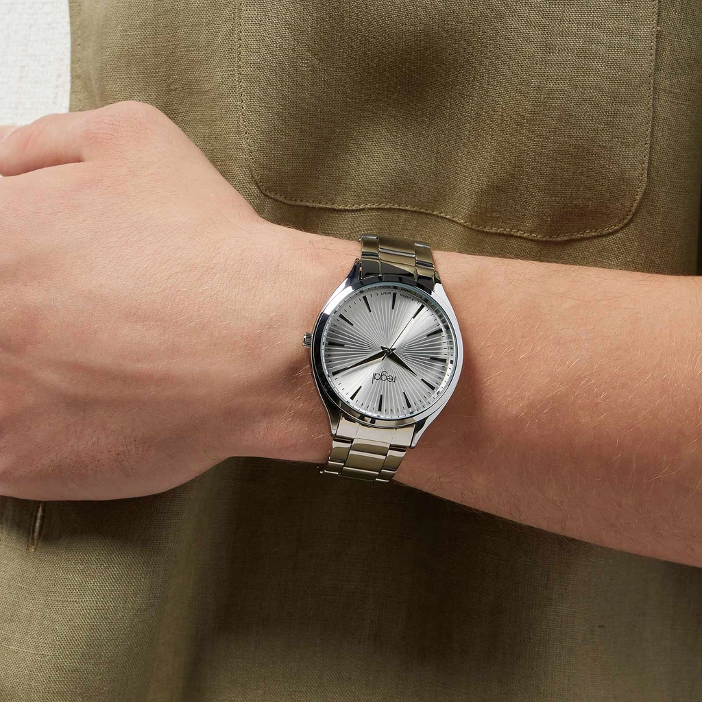 Regal herrklocka - silverton, metallband, 41mm