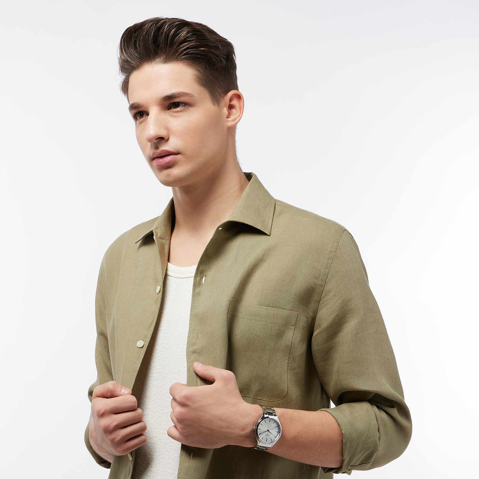 Regal herrklocka - silverton, metallband, 41mm