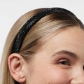 Svart diadem med glitter