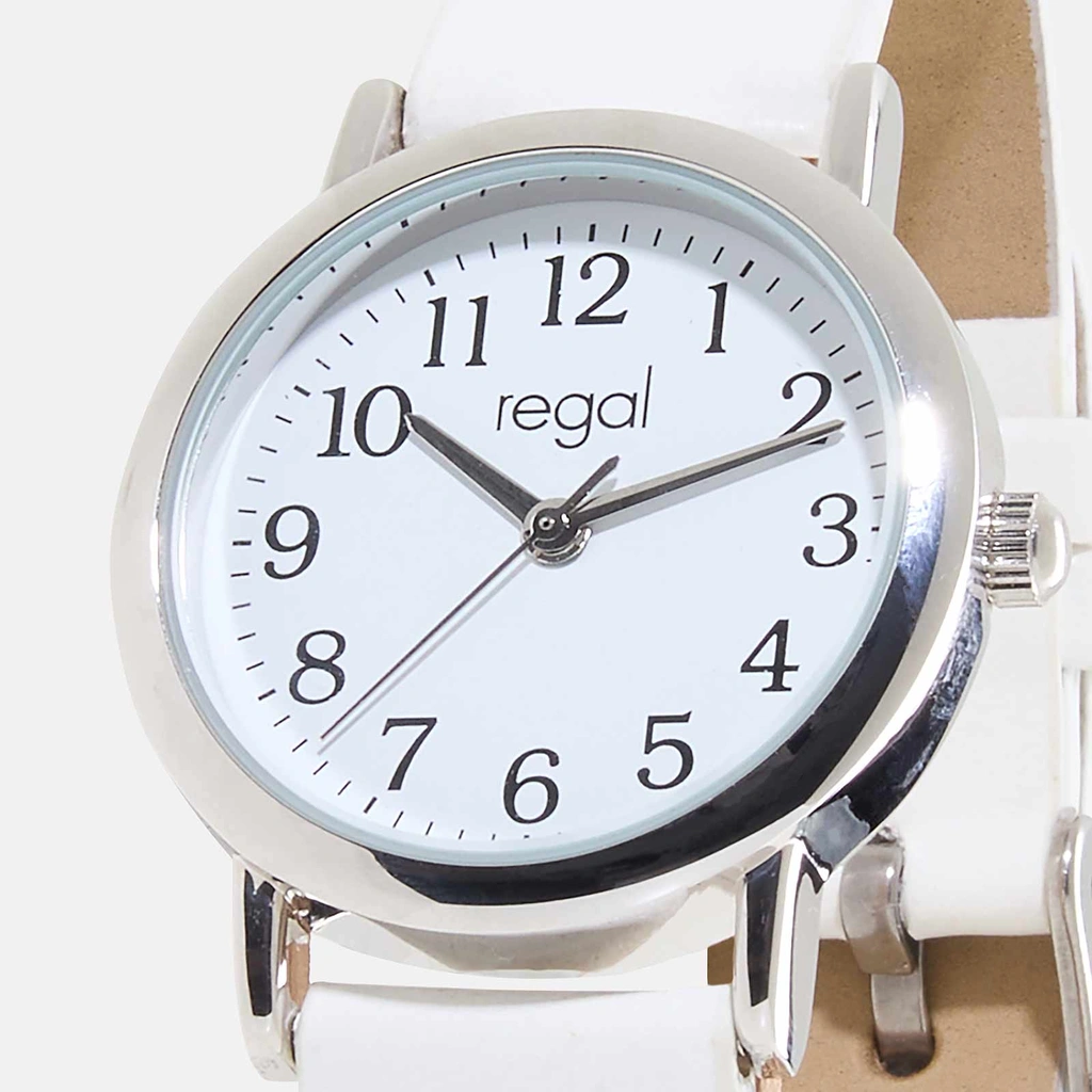 Regal barnklocka - silver/vit, 28mm