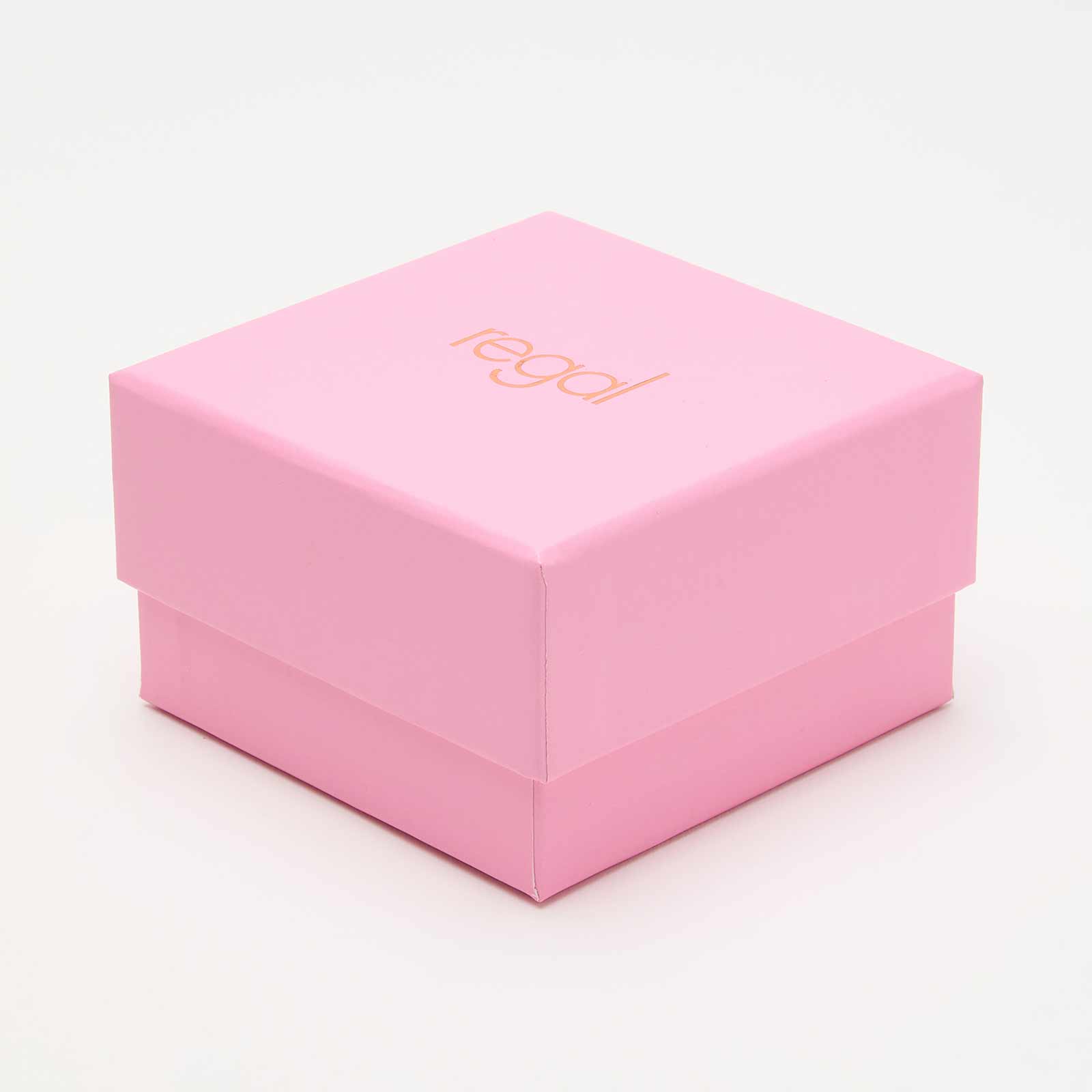 Regal klockset dam - metallband, guld/vit, 34mm