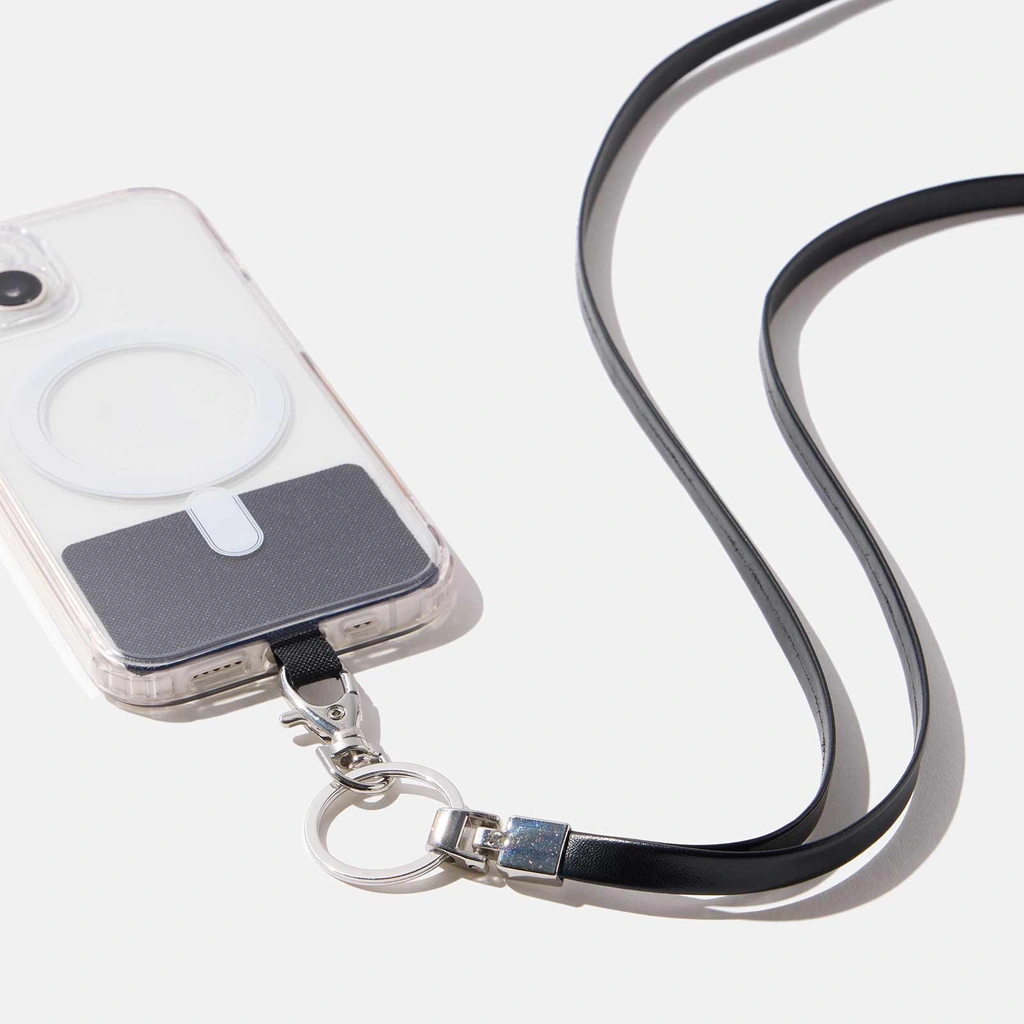 Svart mobilband i plast