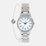 Regal klockset dam - metallband, silver/vit, 34mm
