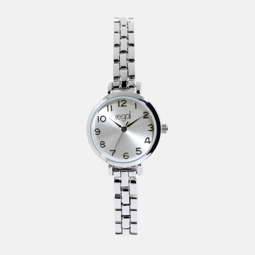 Regal damklocka - metallband silver, 26 mm
