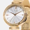 Regal damklocka - metallband guld, 32 mm