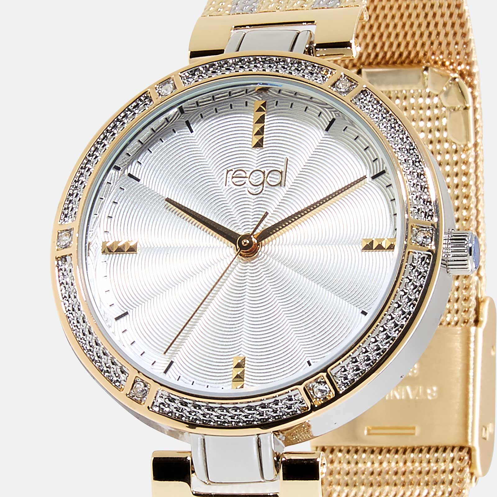 Regal damklocka - metallband bicolor, 32 mm