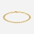 Armband dam 9k guld - pansar, 19 cm