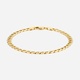 Armband 9k guld - pansar, 19 cm