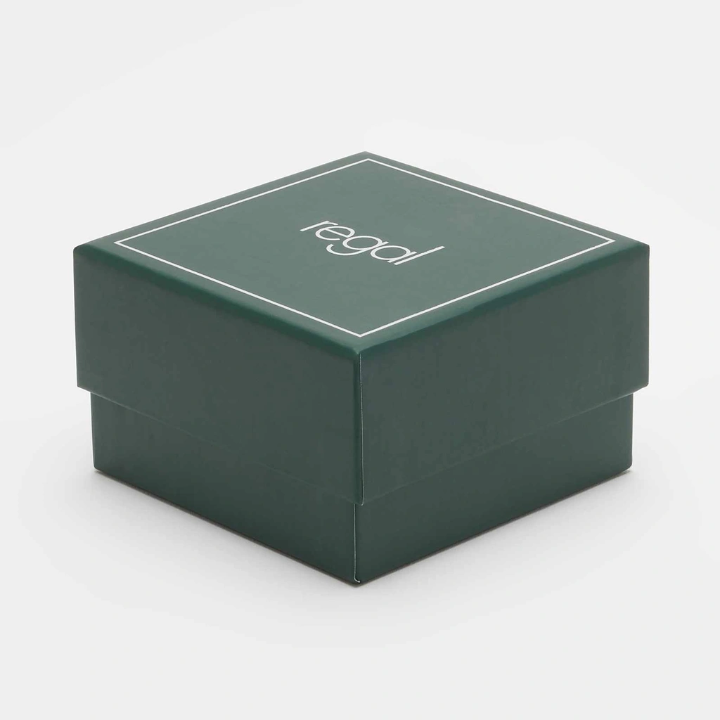 Regal klockset herr - metallband, silver/svart, 41mm