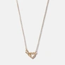 Guldfärgat halsband - hjärta & infinitysymbol, 42+6cm