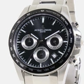 Jacques Lemans Liverpool - klockset herr, stål/svart, 41 mm