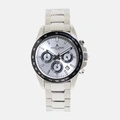 Jacques Lemans Liverpool - klockset herr, stål/vit, 41 mm