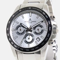 Jacques Lemans Liverpool - klockset herr, stål/vit, 41 mm
