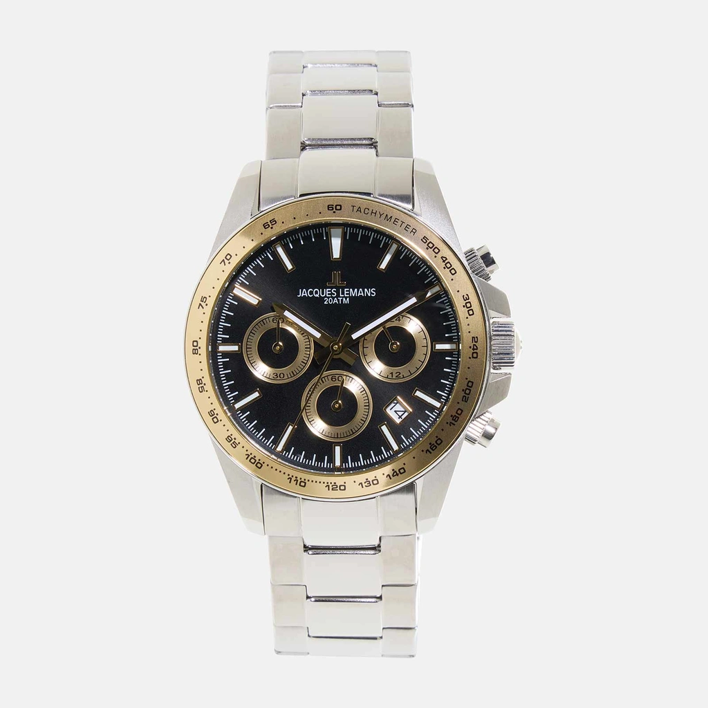 Jacques Lemans Liverpool - klockset herr, bicolor/svart, 41 mm