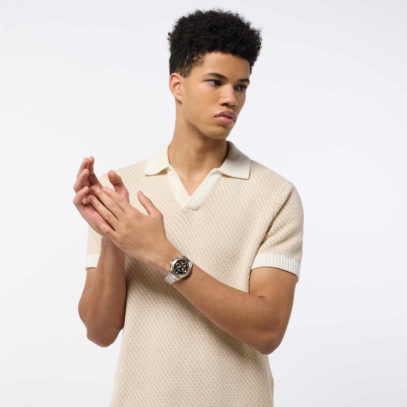 Jacques Lemans Liverpool - klockset herr, bicolor/svart, 41 mm