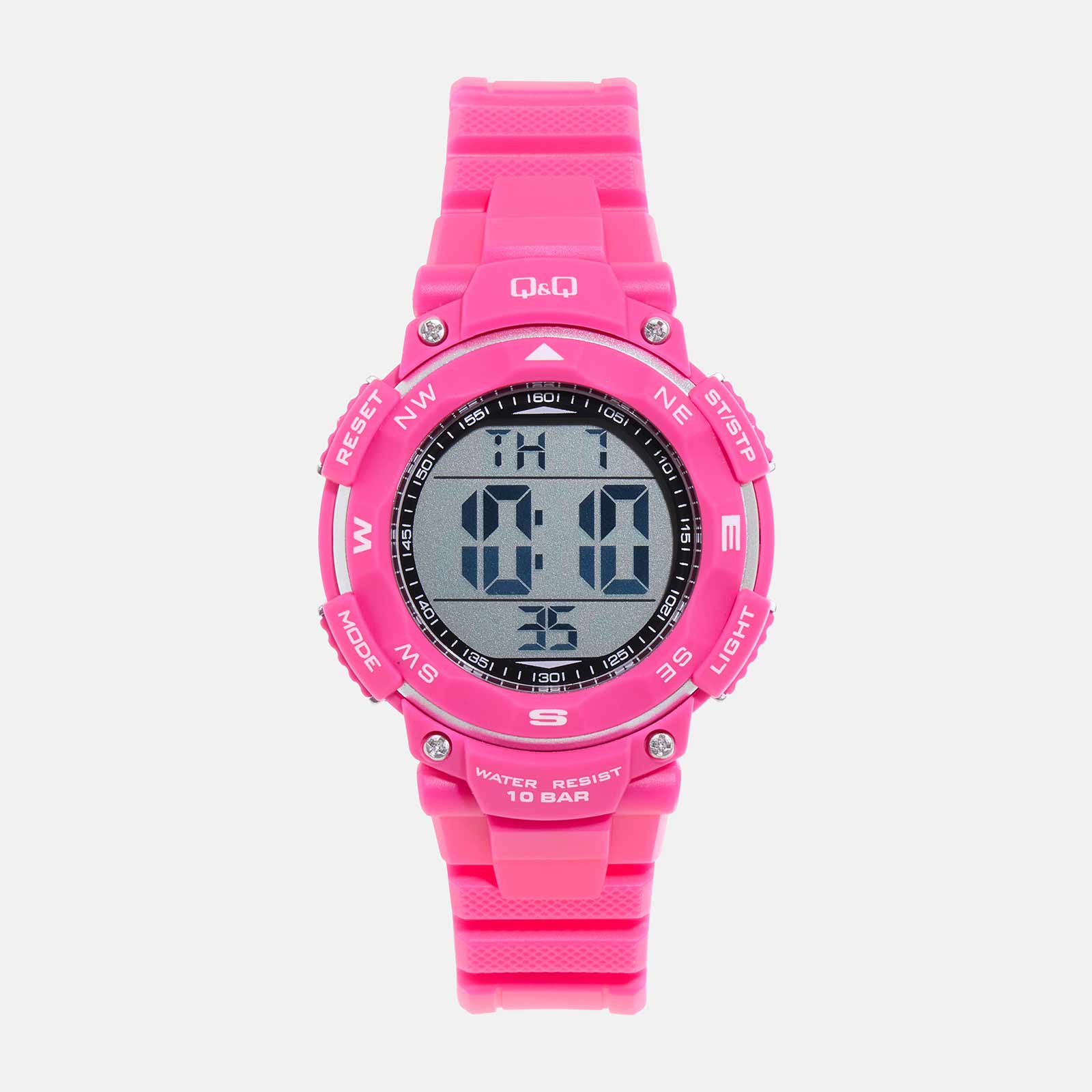 Q&Q digital barnklocka - rosa plast, 38 mm