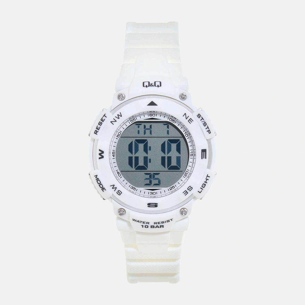 Q&Q digital barnklocka - vit plast, 38 mm