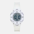 Q&Q digital barnklocka - vit plast, 38 mm