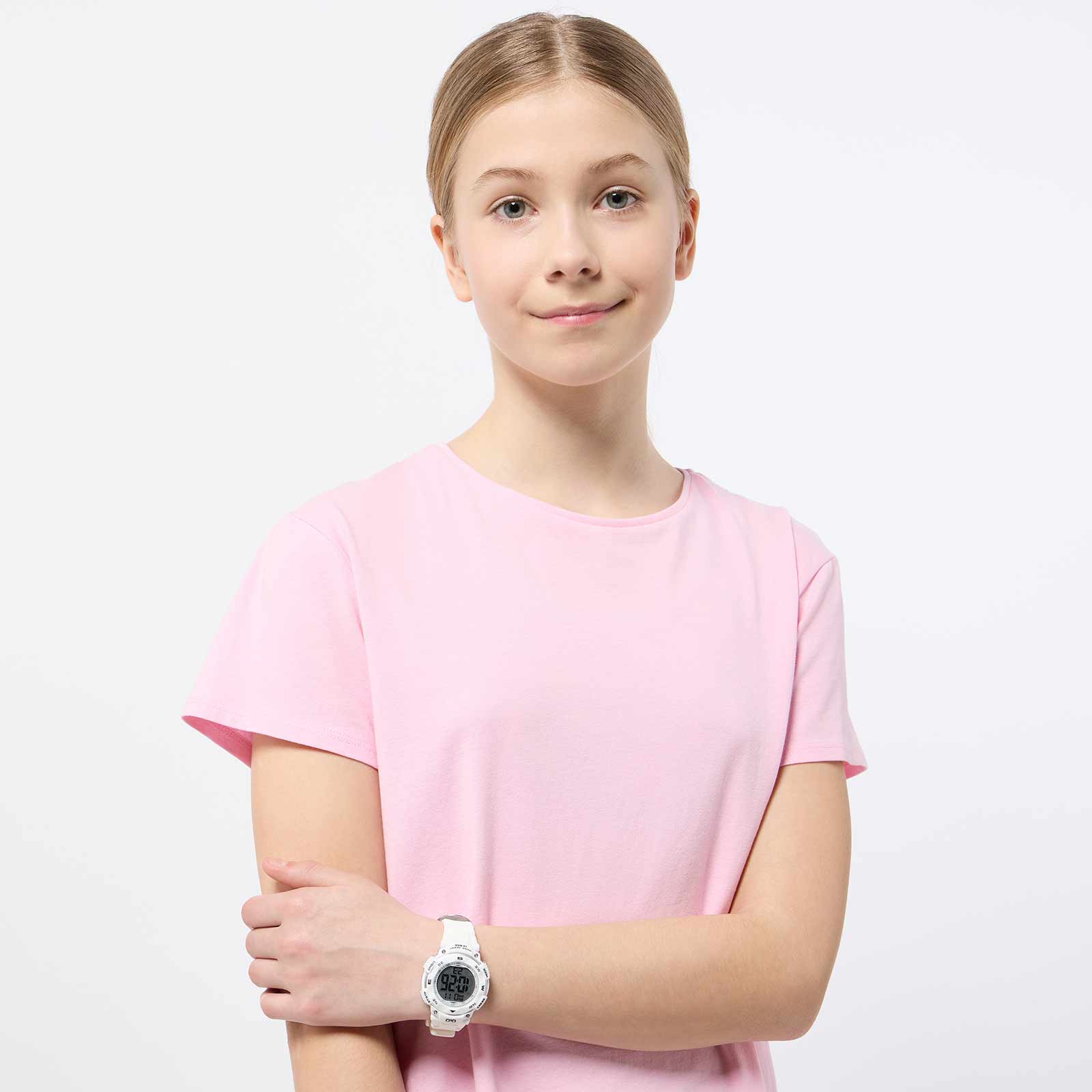 Q&Q digital barnklocka - vit plast, 38 mm