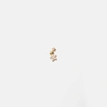 Guldfärgad Ear Piercing - stud med tre stjärnor