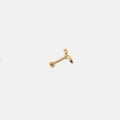 Guldfärgad Ear Piercing - stud med tre stjärnor
