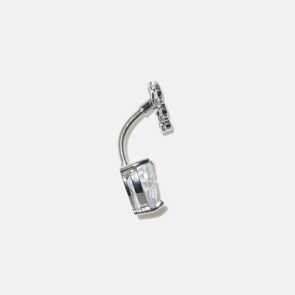 Navelpiercing barbell - hängande hjärta