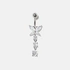 Navelpiercing barbell - hängande fjäril