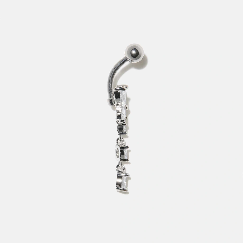 Navelpiercing barbell - hängande fjäril