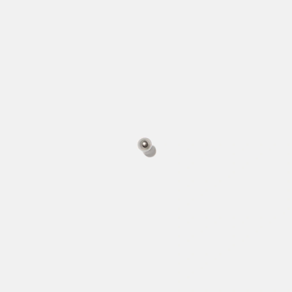 Silverfärgad Labret - kula, 6mm
