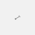 Ear Piercing i titanlegering - stud, kvadratisk sten