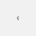 Ear Piercing i titanlegering - stud, tre stenar