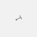 Ear Piercing i titanlegering - stud, tre stenar
