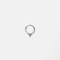 Ear Piercing i stål - hoop med tagg