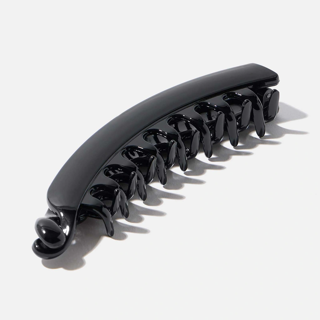 Bananklämma - svart plast, 13,5x3cm