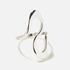 Silverfärgad ring, S-form Onesize